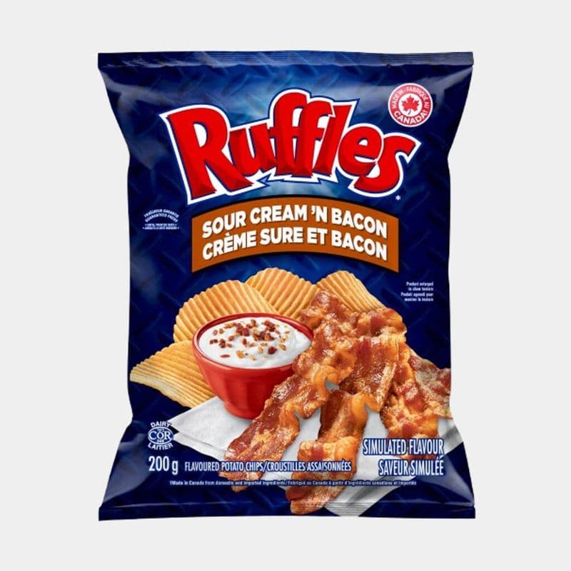 Ruffles Sour Cream 'N Bacon Potato Chips