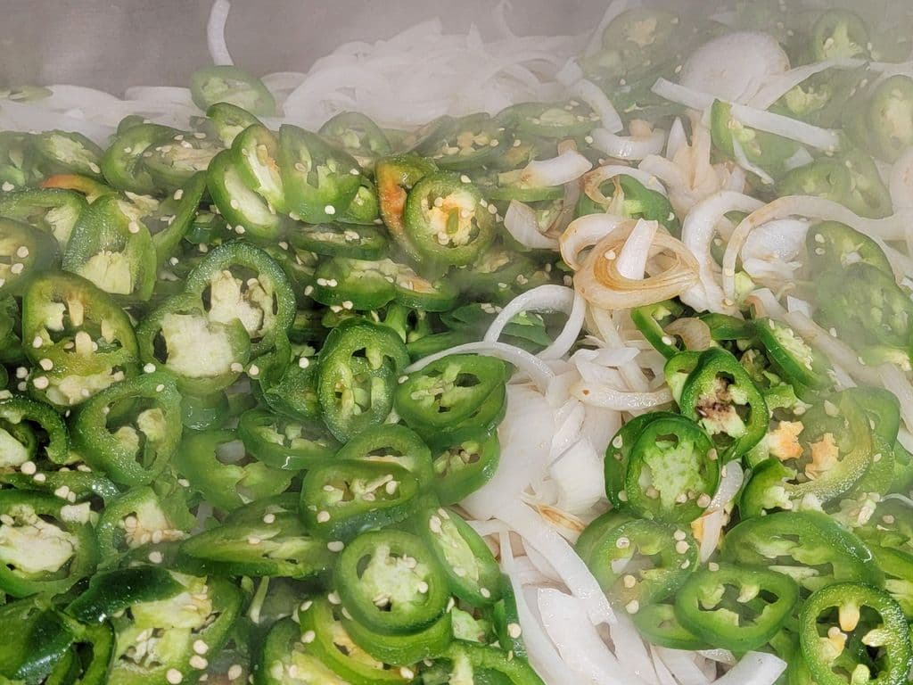 BLISTERED JALAPEÑOS & ONIONS
