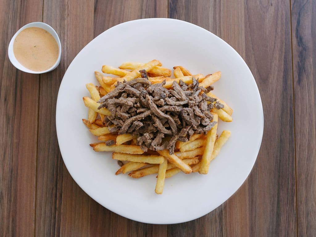 Large Fries & Lamb Donair Meat