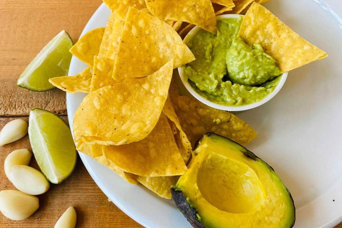 Corn Chips and Guacamole