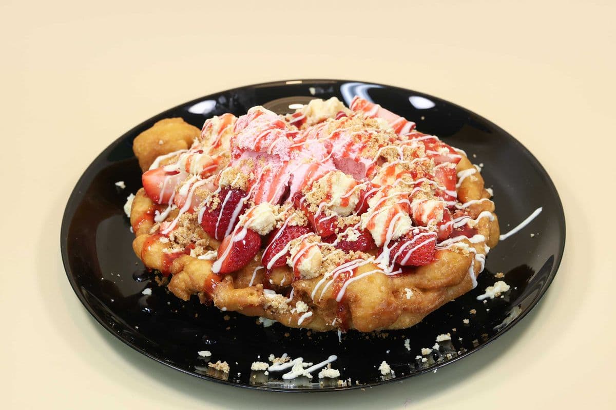 Strawberry Dream Funnel Cake