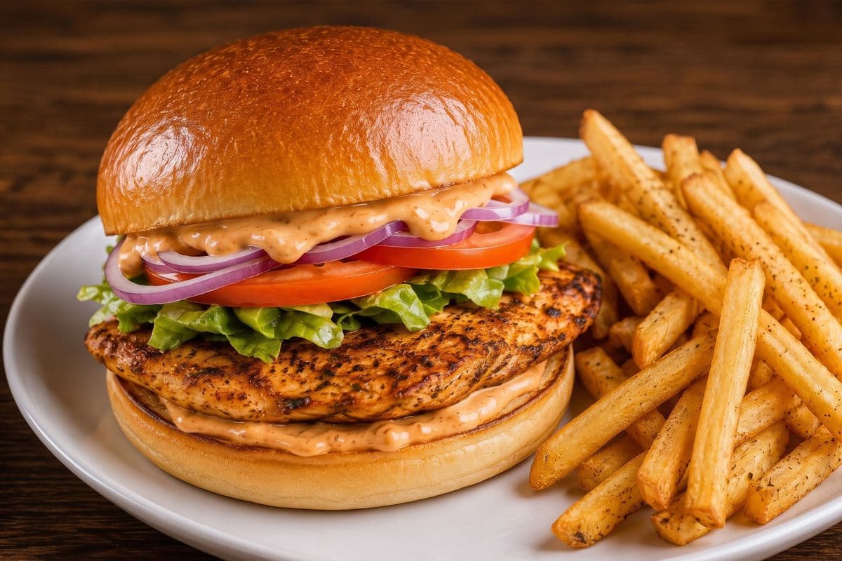 CAJUN CHICKEN BURGER