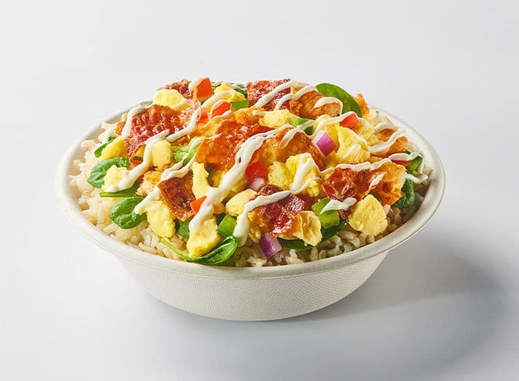 Awaken with Bacon Small Bowl