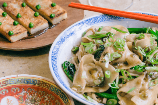 Pre Fixe Dinner with Pork Wonton and Noodles