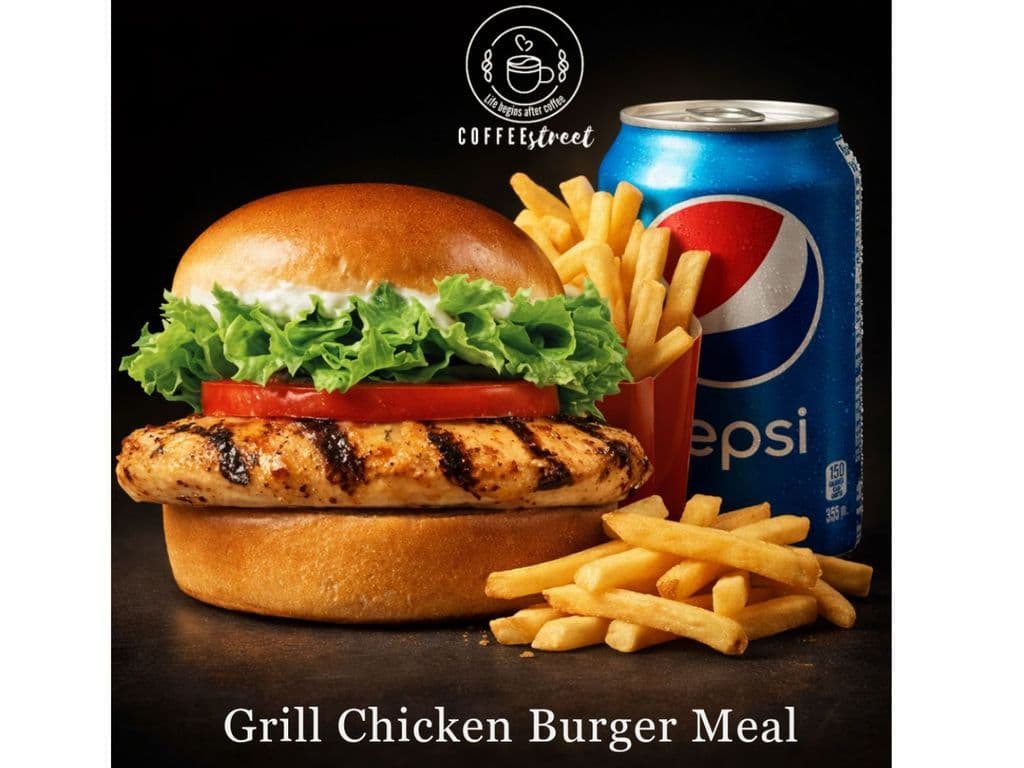 Grill Chicken Burger Meal