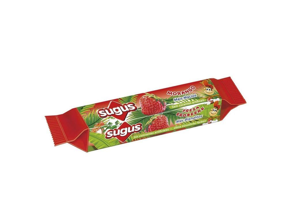 Sugus Fruit Chews Strawberry Portugese Chewy Candies 45g Candy