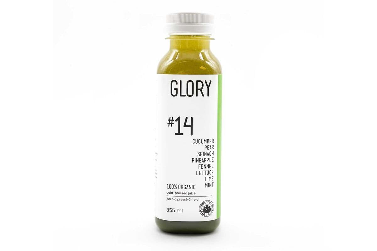 #14 Juice: Pear Cucumber Fennel Pineapple Lettuce Spinach Mint Lime [12oz]