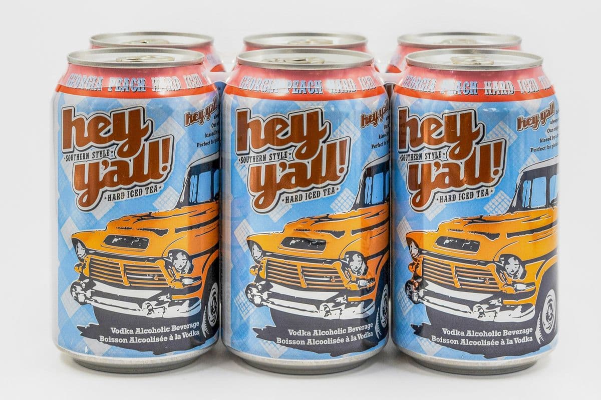 Hey Y'all Georgia Peach Hard Iced Tea (6 Cans) (6 x 341)