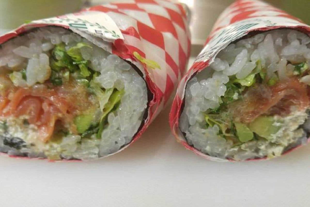 Smoked Salmon Burrito with Spinach Dip