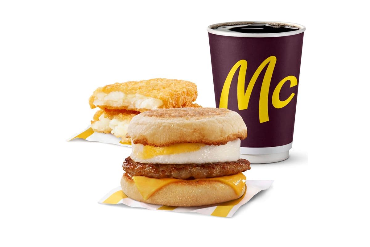 Trio Saucisse McMuffin avec œuf [590.0 Cal]