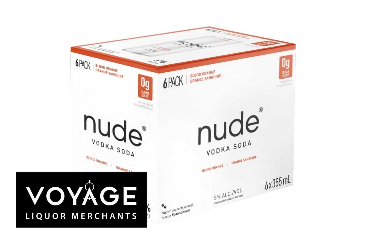 Nude Blood Orange Vodka Soda (6 x 355ml)