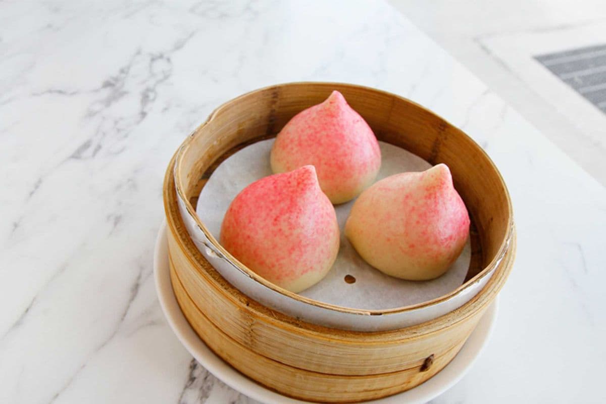 Steamed Red Bean Paste Buns (3 pcs) 豆沙包