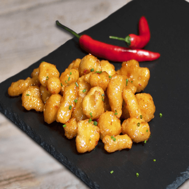 Chou-fleur sucré et épicé  /  Sweet & Spicy Cauliflower