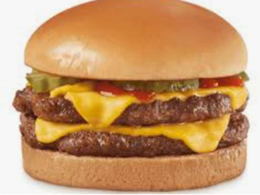 TWO DOUBLE Original Cheeseburgers (each 1/3lb*)