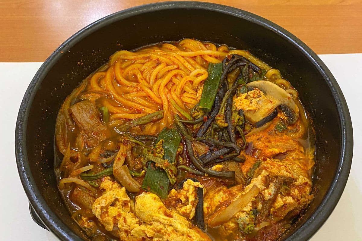 Yukgaejang noodle( spicy beef noodle soup)