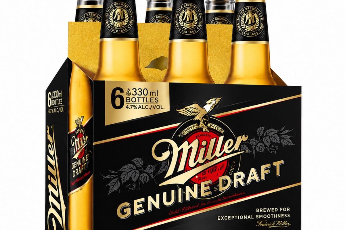 Millers Geniune Draft 6pk BTL (6 x 330 ml Bottle)
