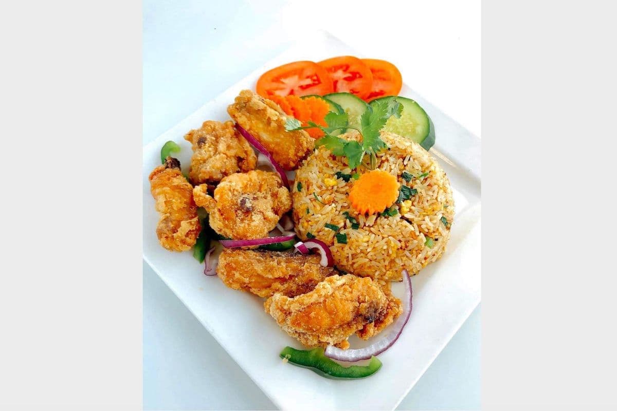Butter Chicken with Fried Rice