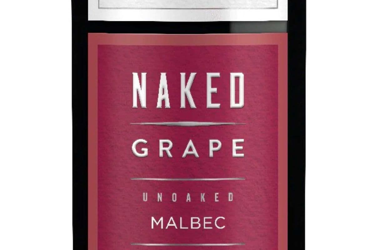 Naked Malbec Wine, Grape (750 ml) 750 ml • 12% ABV (1 x 750 ml)