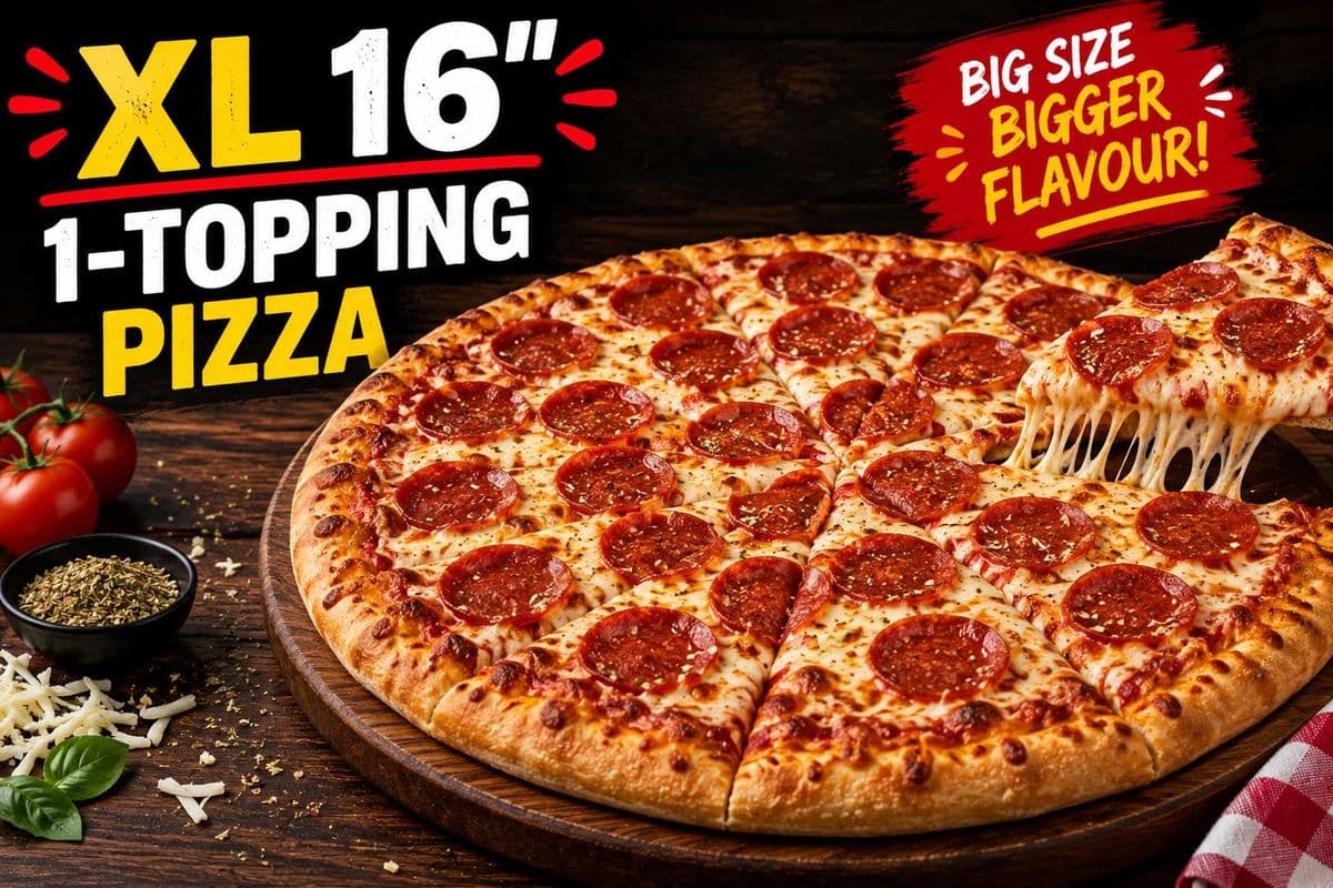 XL 16" 1-TOPPING PIZZA