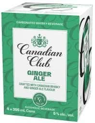 CANADIAN CLUB GINGER ALE 4 CAN (4 x 355mL)