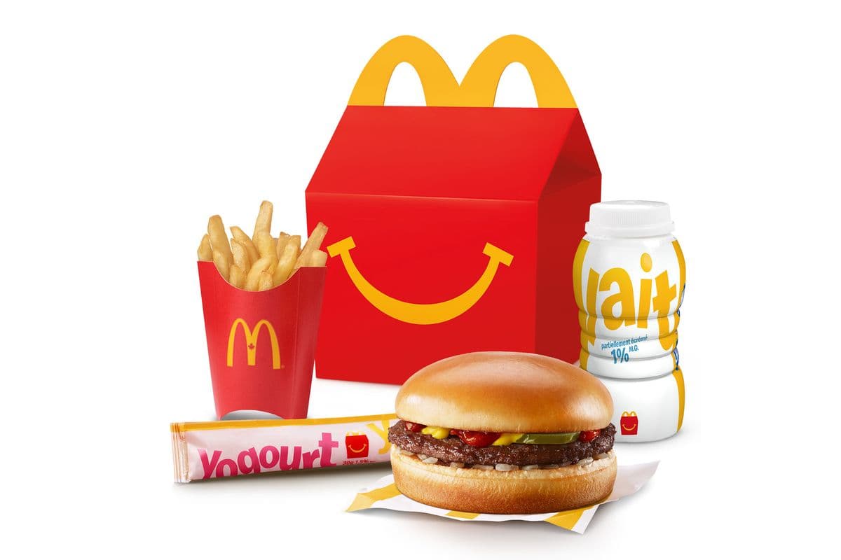 Joyeux festin hamburger - mini-frites [390-500 Cal]