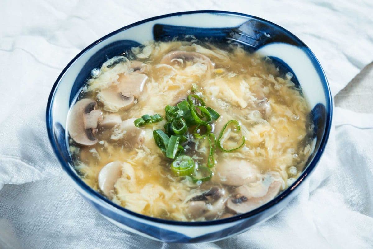 S03. Mushrooms with Egg Drop Soup