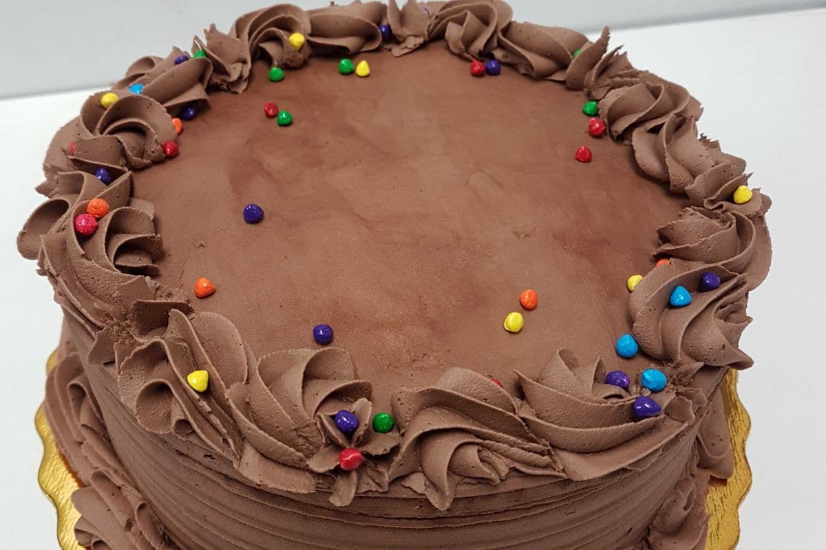 8" Chocolate Rainbow Cake