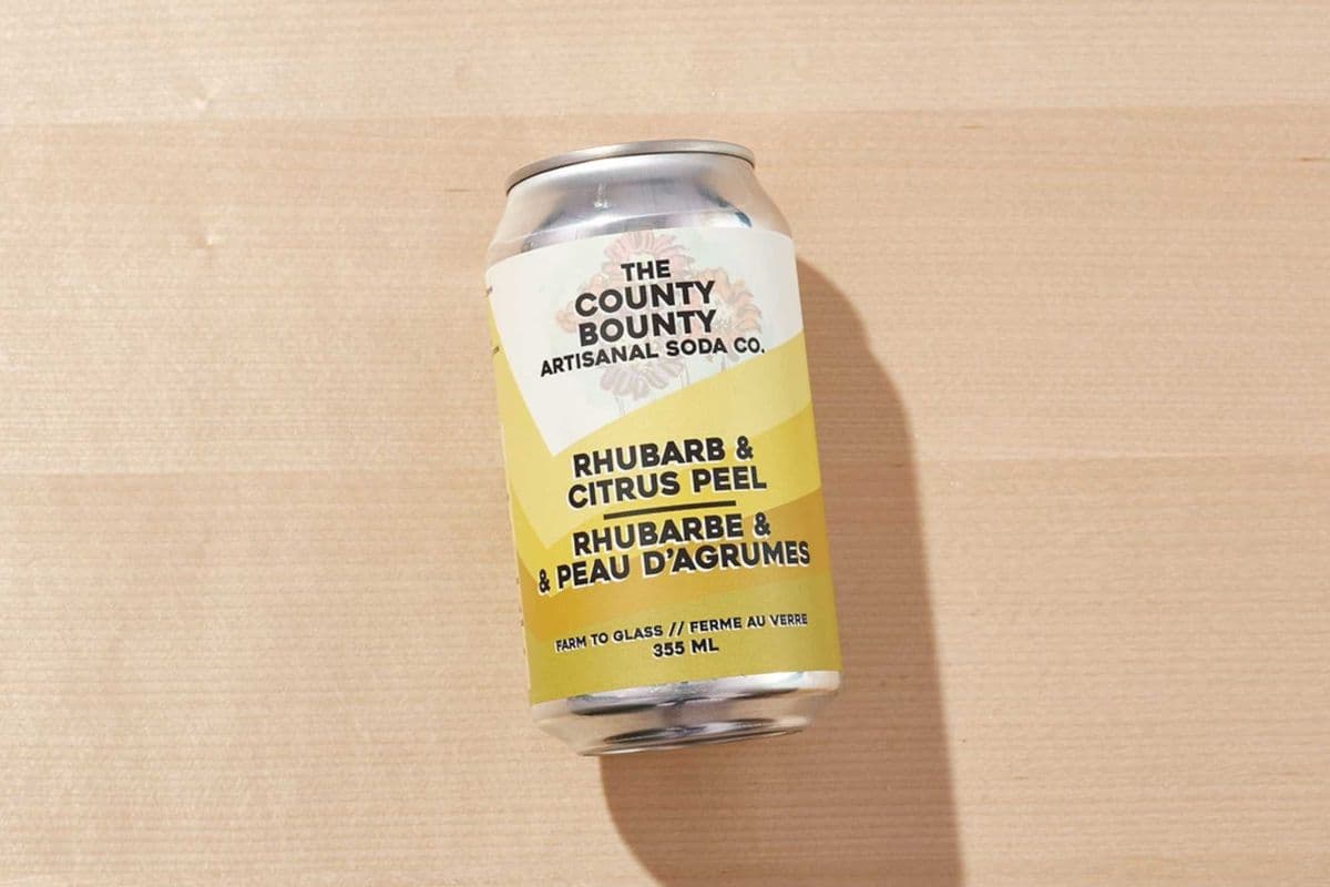 Rhubarb and Citrus Peel Soda - County Bounty (355 ml)