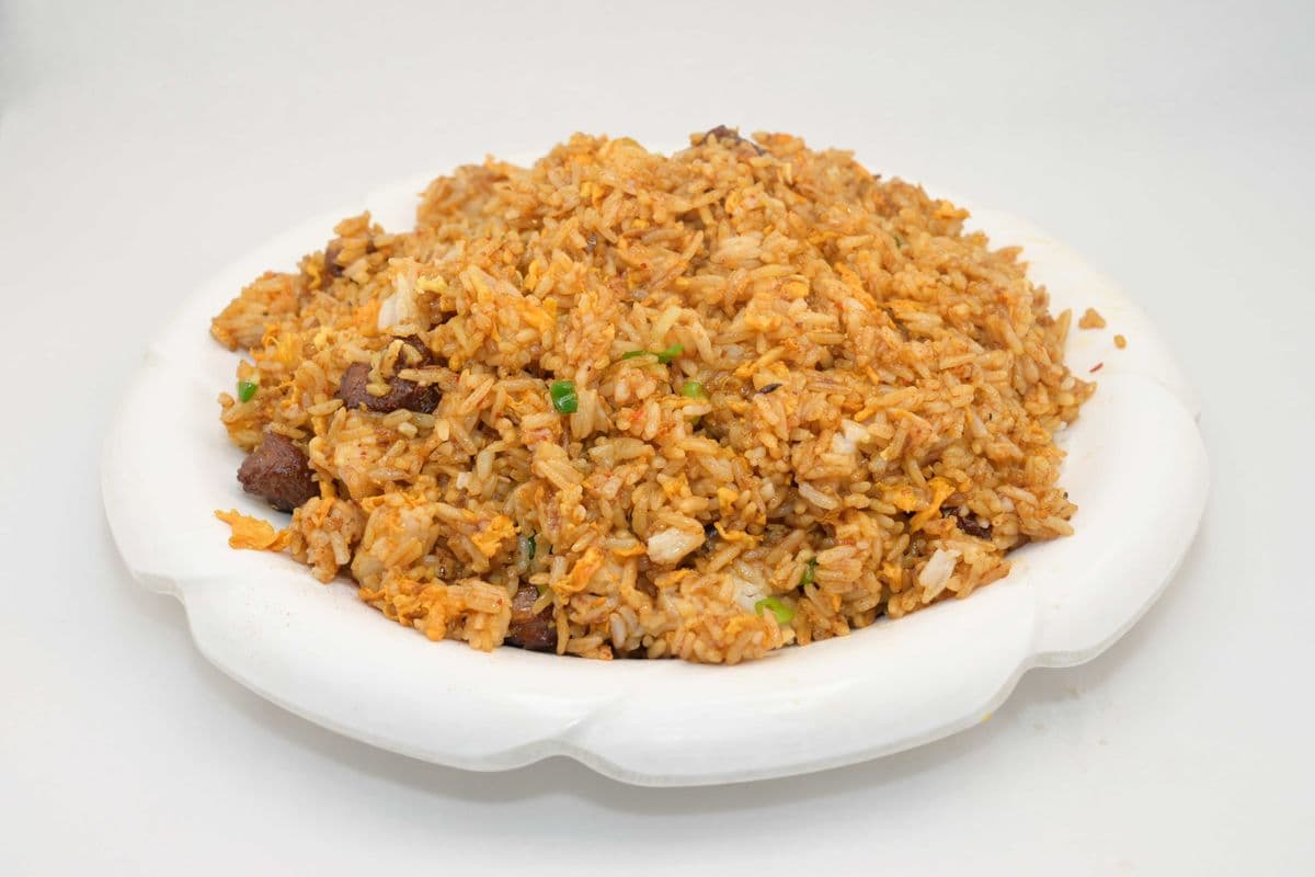 Beef Kebabs Fried Rice 牛肉串炒饭