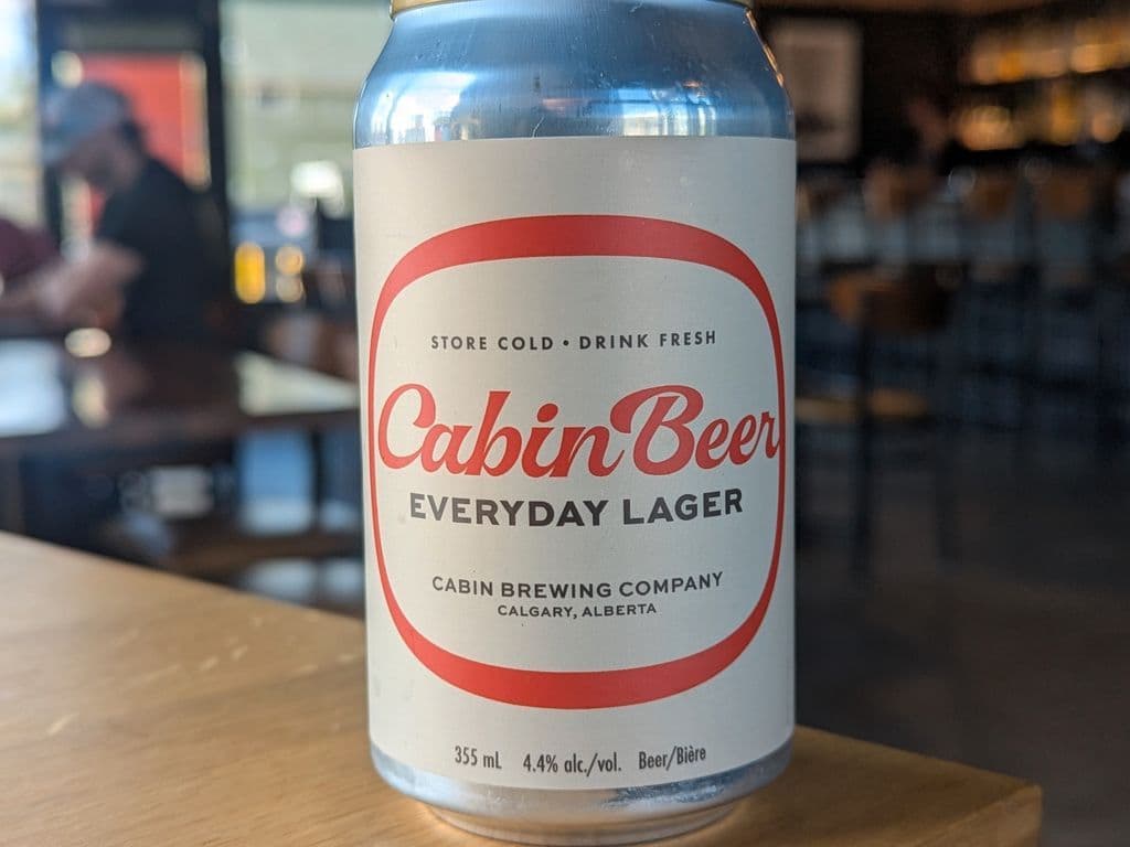 Cabin Beer, Everyday Lager 355ml 4.4%