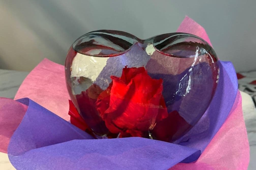 Heart Rose Globe