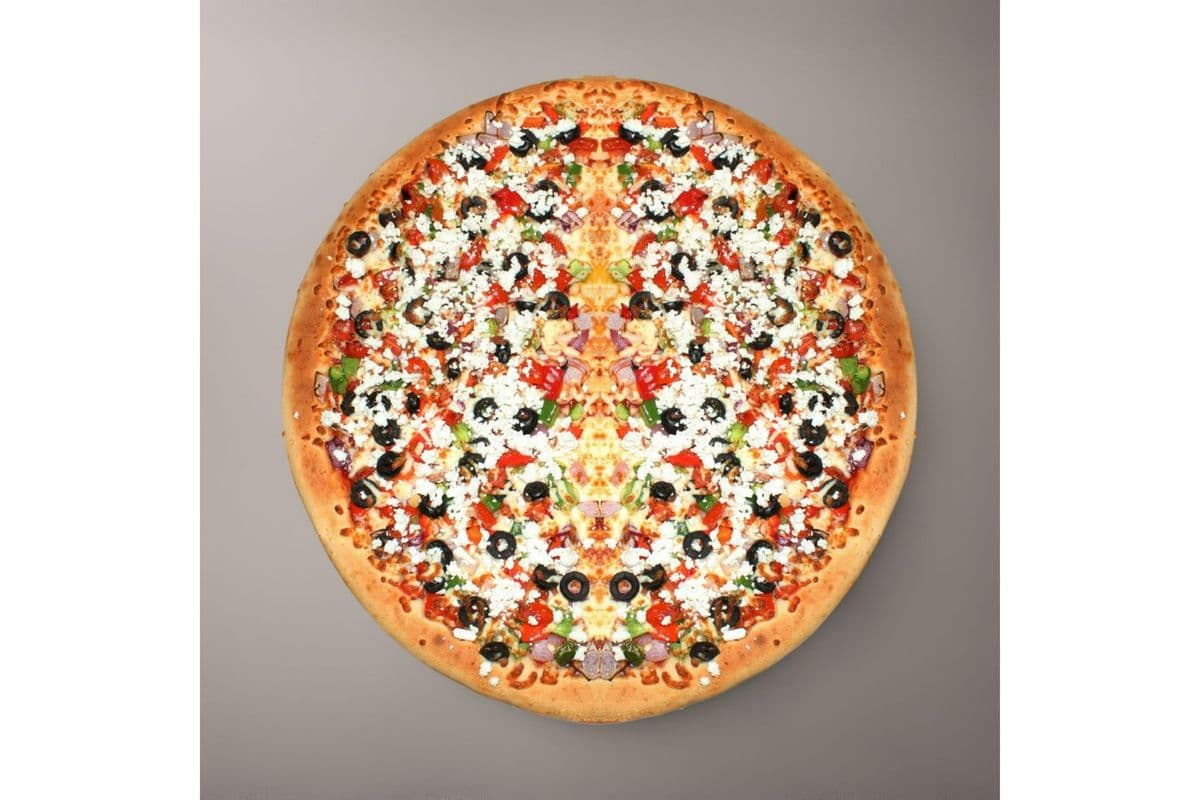 12" Medium Vegan Greek Fusion Pizza