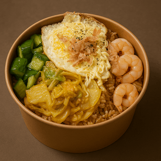 Classic Japanese Style Egg Fried Rice Bento / 日式經典炒飯便當