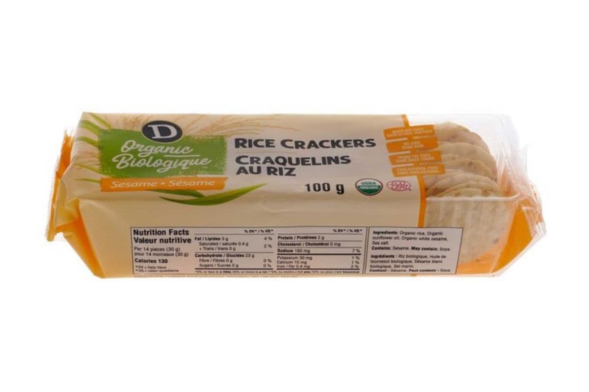 D Gourmet Organic Sesame Rice Crackers