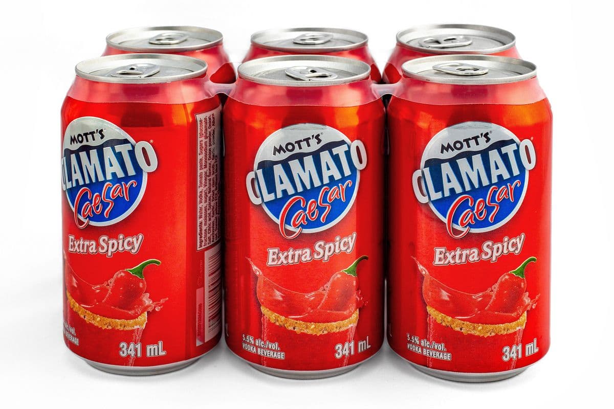 MOTT'S CLAMATO CAESAR EXTRA SPICY (CANS) (1 x 6X341ML)