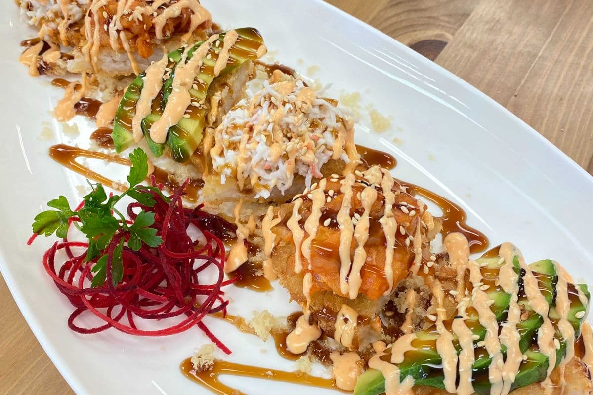 Spicy Sushi Pizza (Salmon)
