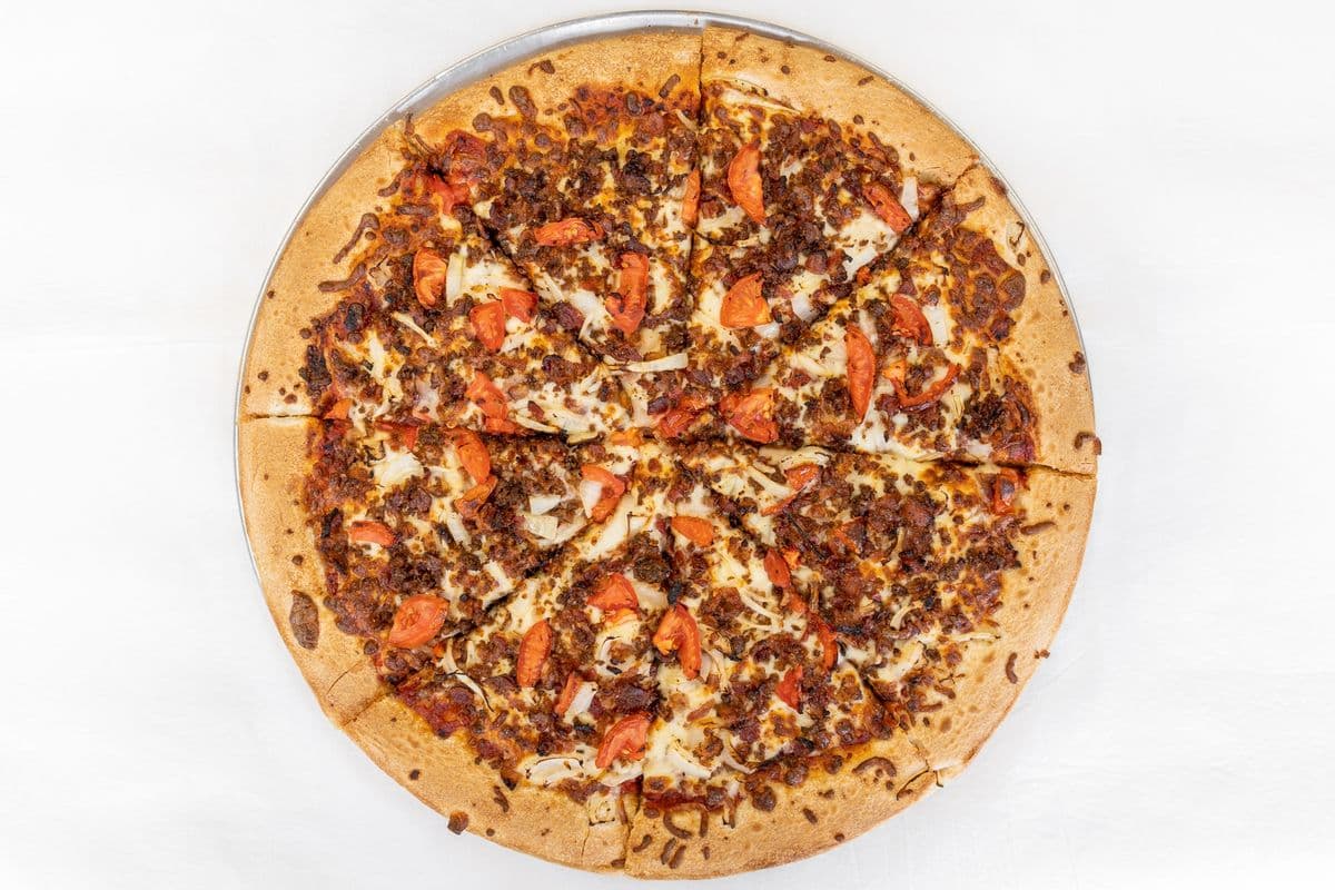 16" Large Donair Bacon Cheeseburger Pizza
