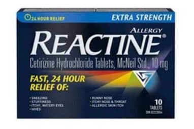 Reactine Allergy Extra Strength (10 Tablets)