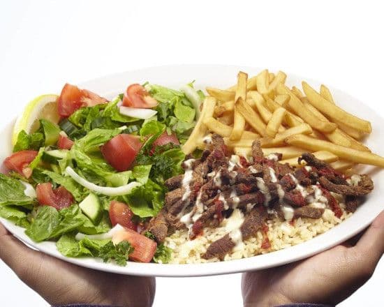 Beef Donair Platter (Gyro)