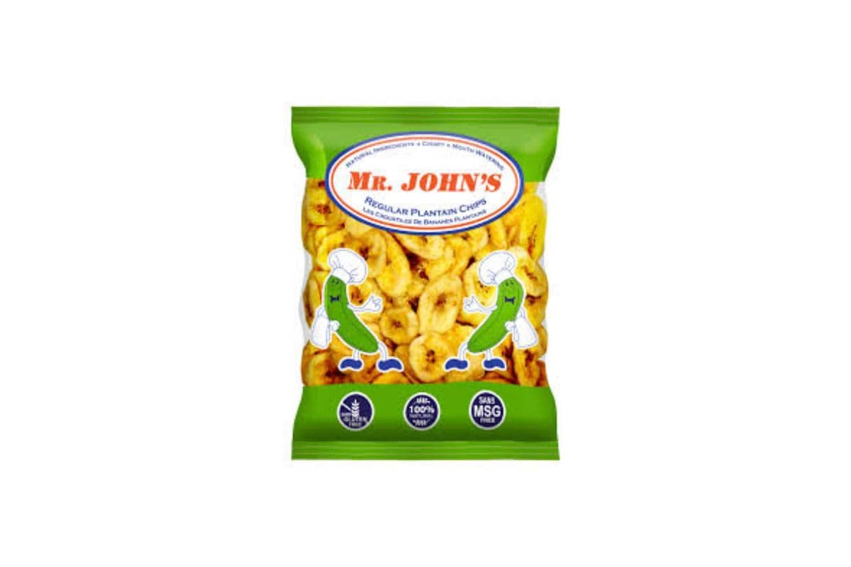 Mr John's Plantain Chips Reg 135g (Unripe)