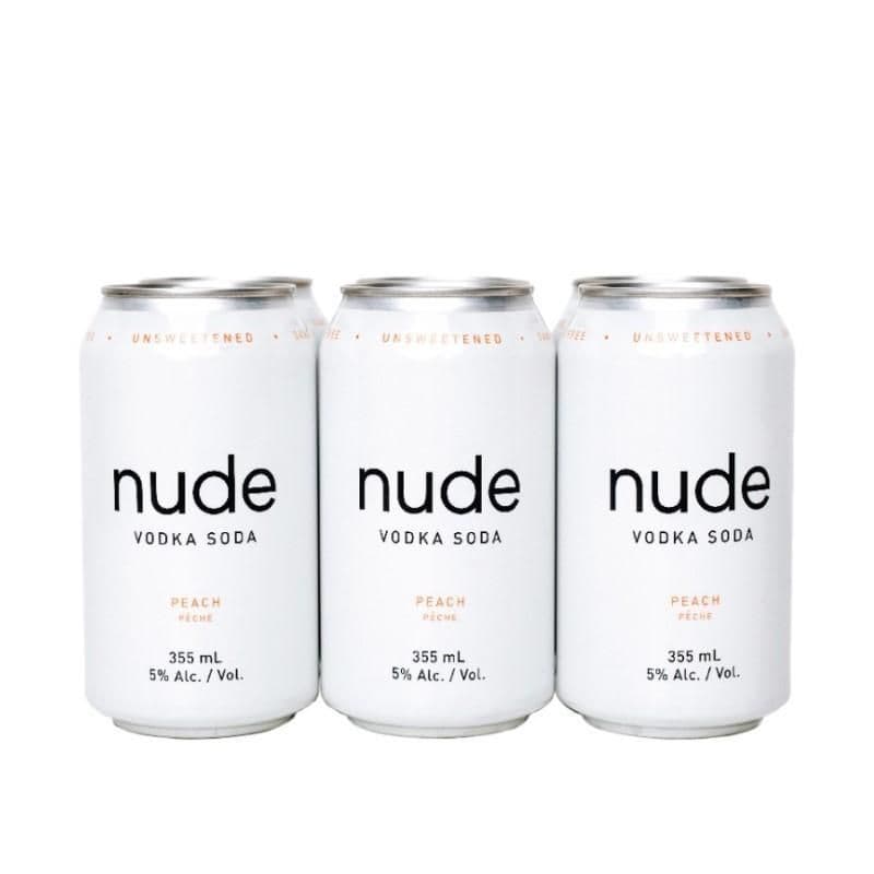 Nude Vodka Soda Peach (6 x 355 ml Cans)