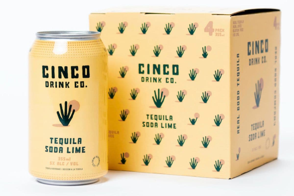 Cinco - Tequila Soda Lime (4 x 355ml)