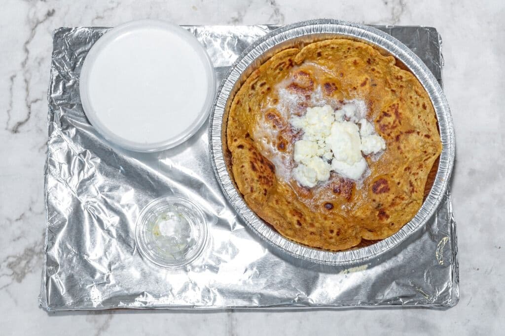 Paneer - Paratha with Dahi