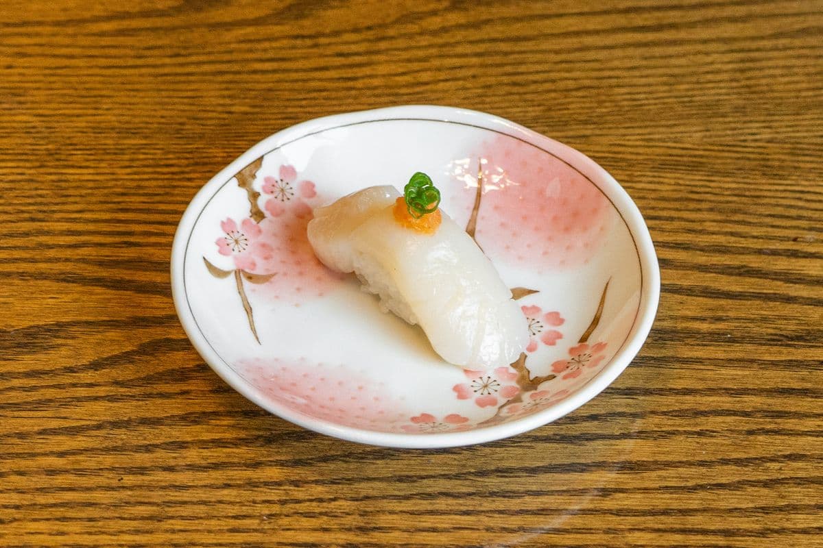 Hotate (Big Scallop) Nigiri Sushi