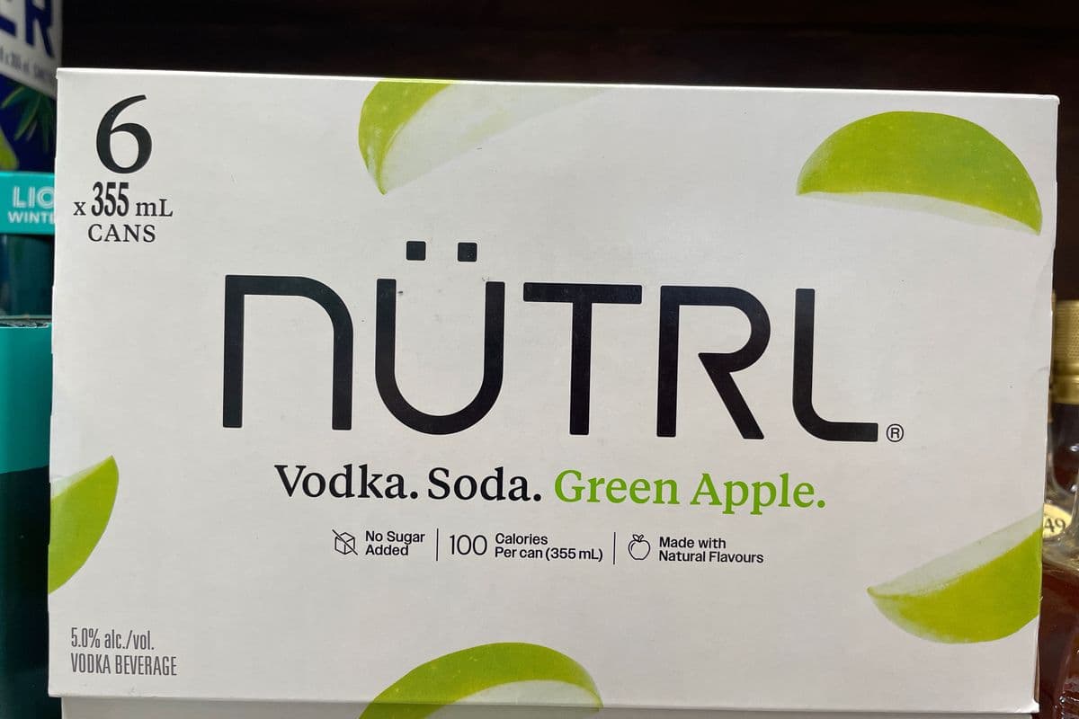 Nutrl Vodka Soda - Green Apple 6pk (6 x 355 ml)