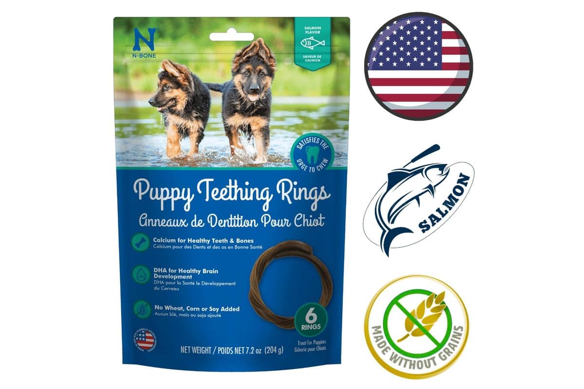 NPIC Puppy Salmon Flavour Teething Rings (7.02 oz)