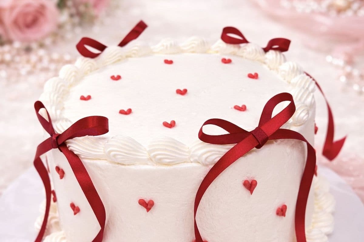 Love letter vanilla cake