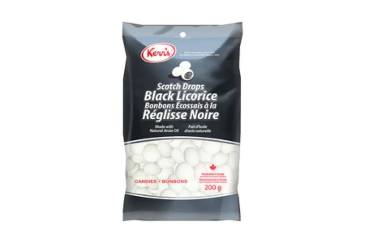 Kerr's Scotch Drops Black Licorice Candies (200g)
