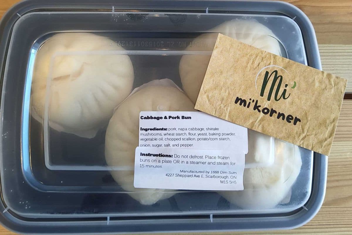 Cabbage and Pork Bun [Frozen - 4 buns]