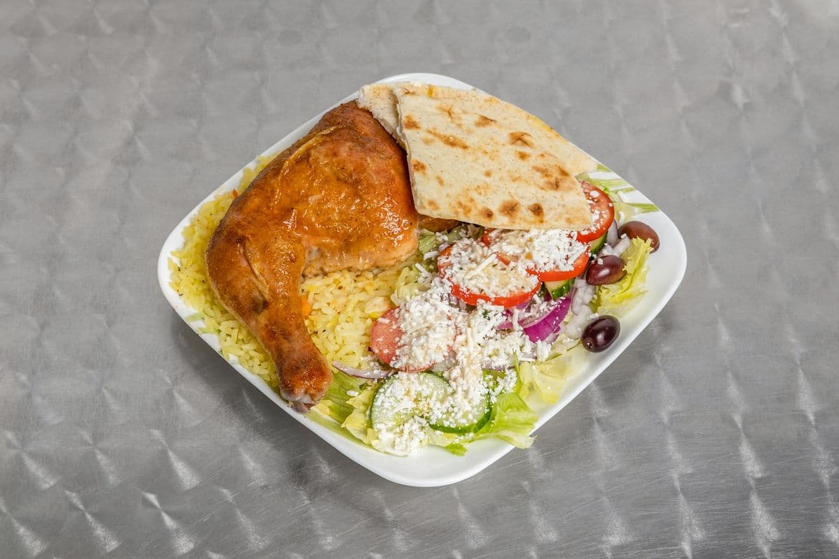 Quarter BBQ Chicken Plate
